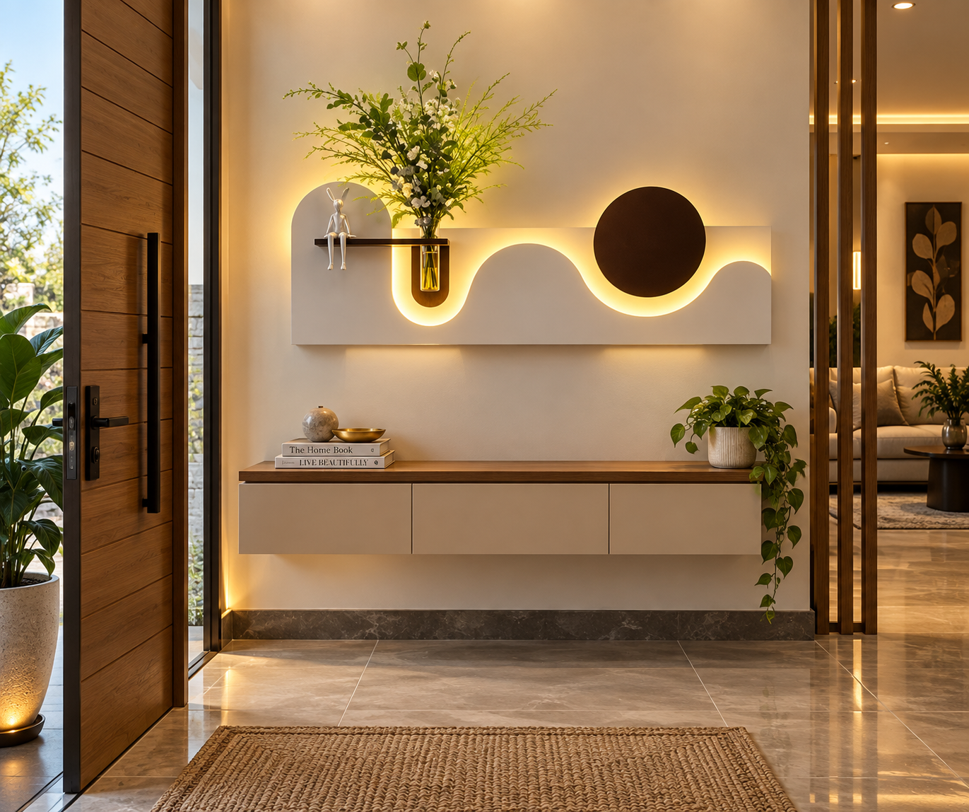 Modern Entrance Wall Decor ✨