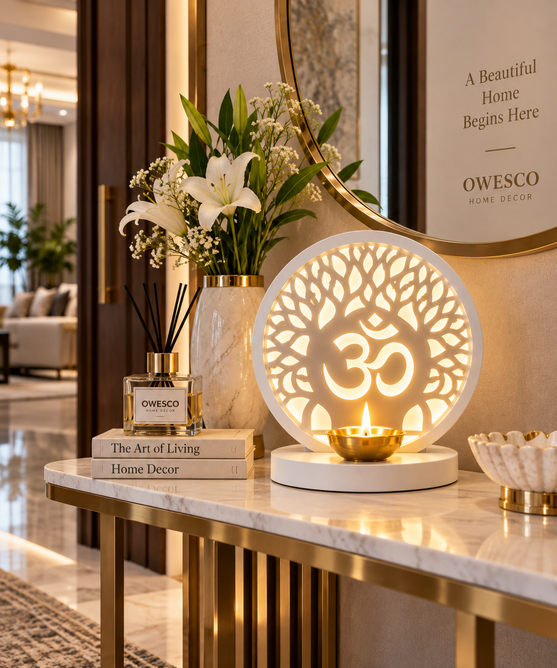 Om Tree of Life LED Lamp