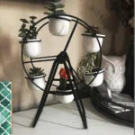 Ferris Wheel Planter Succulent Plant Stand with 6 Flower Pot, Succulent Plant