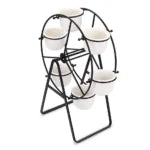 Ferris Wheel Planter Succulent Plant Stand with 6 Flower Pot, Succulent Plant